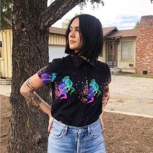 Nooworks cosmic ladies oversized button up